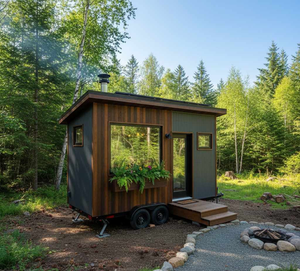 Two-story gray modular staff accommodation units with external steel staircases and UAE flags, manufactured by Southend Prefab in Sharjah.