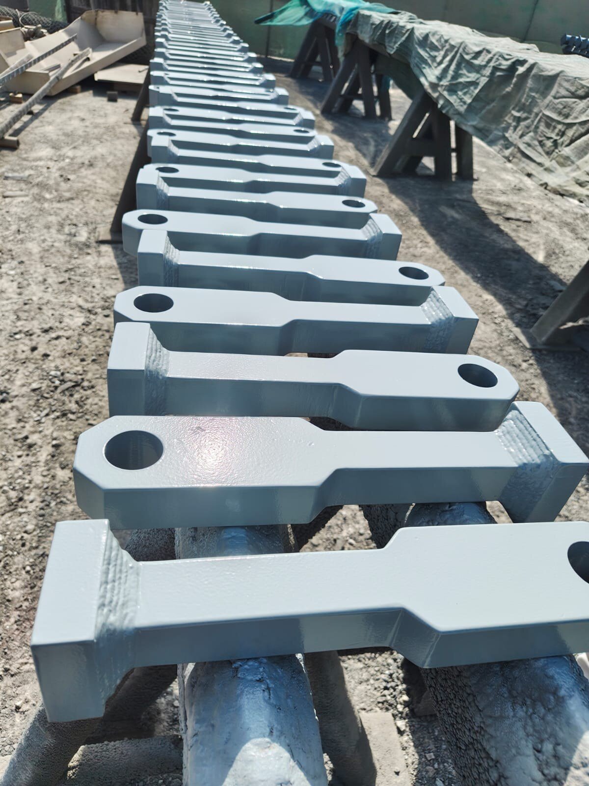 Embedded steel elements for precast concrete